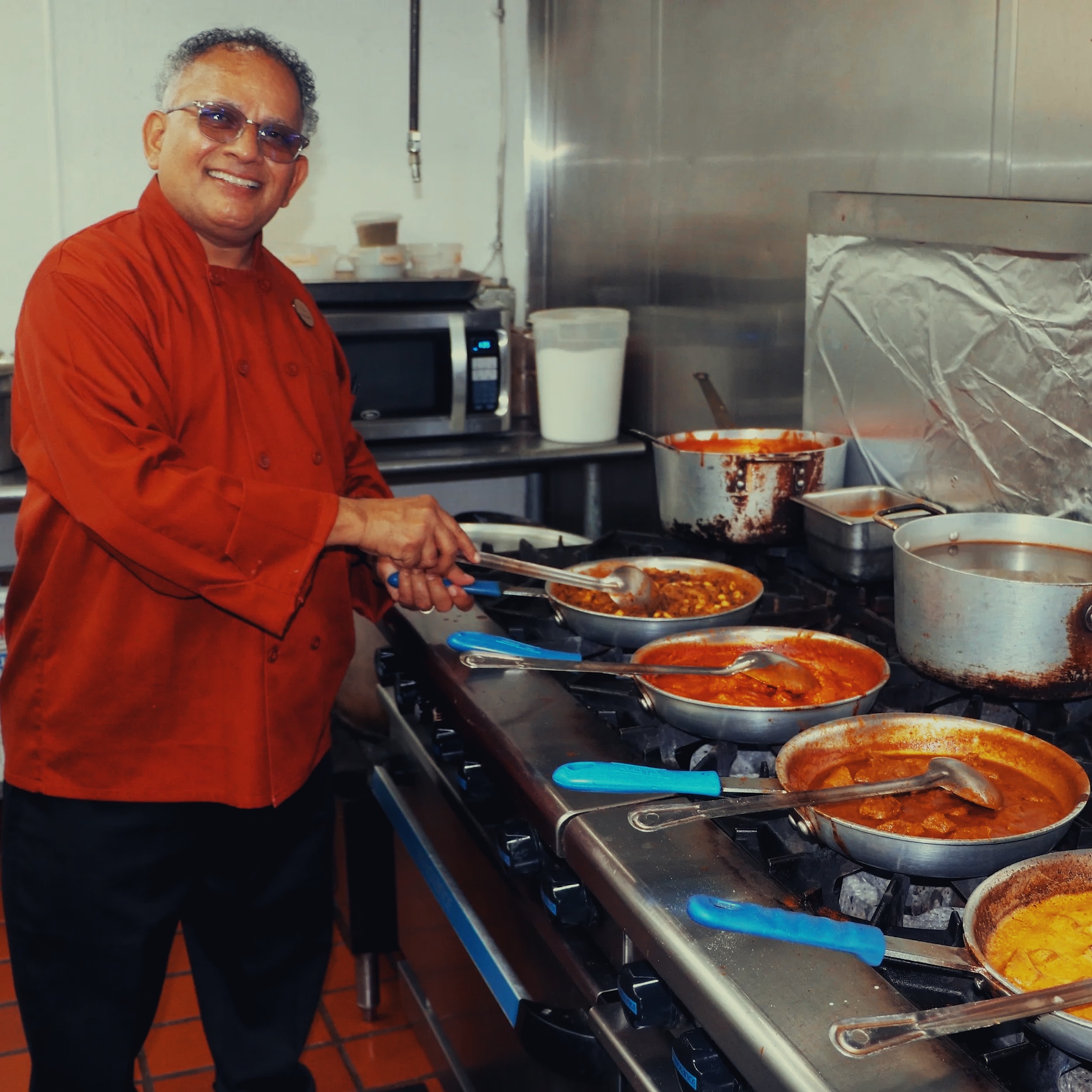 Guru Restaurant Chef Uday Kadam cooking up delicious dishes